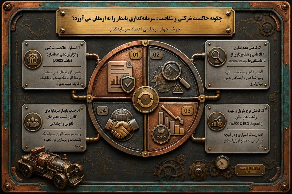 اینفوگرافیک نقشه راه شفاف‌سازی در پروژه مس